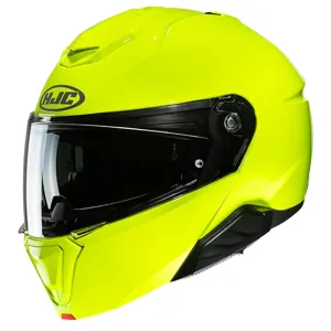 HJC i91 Fluorescent Yellow Modular Helmet Größe M