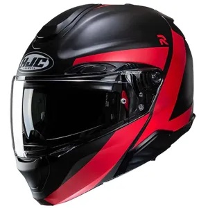 HJC RPHA 91 Abbes Black Red Modular Helmet Größe M