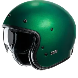 HJC V31 Grün Deep Grün Open Face Helmet Größe M