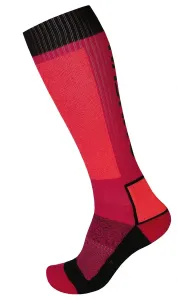 Husky Ponožky Snow Wool ružová/čierna #261570