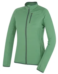 Damen-Sweatshirt gezippt Husky Tarp-Reißverschluss L grün