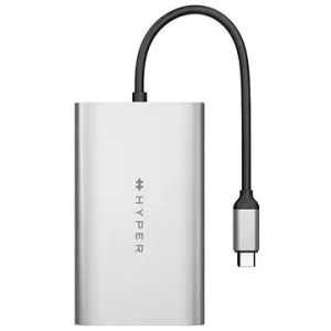 HyperDrive USB-C To Dual HDMI Adapter+PD over USB (M1) - Dual HDMI zu USB-C Adapter, Silber
