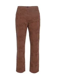 I LOVE MY PANTS - Cotton Embroidered Trousers #212765