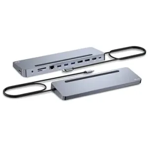 i-tec USB-C Metal Ergonomic 4K 3x Display Docking Station, Power Delivery 100W #1367288