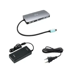 i-tec USB-C Metal Nano Dock HDMI/VGA mit LAN, Power Delivery 100W + 112W Netzteil