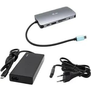 i-tec USB-C Metal Nano Dock HDMI/VGA mit LAN, Power Delivery 65W + 77W Netzteil