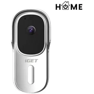 iGET HOME Türklingel DS1 Weiß - batteriebetriebene WiFi-Video-Türklingel mit Full HD