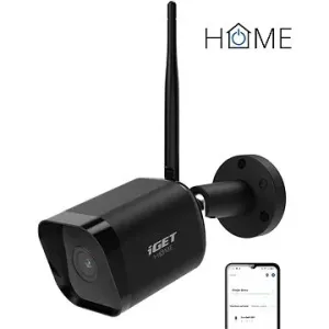 iGET HOME Camera CS6 Black - - robuste IP FullHD Außenkamera mit Bewegungs- und Geräuscherkennung un