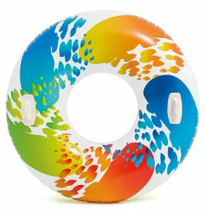 Aufblasbare Ring mit Handgriffen Intex Color 119 cm 58202
