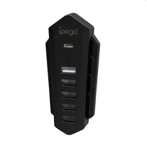 iPega P5036 USB/USB-C HUB für PS5 6in1 Schwarz