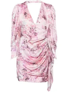 IRO - Floral Print Silk Short Dress #1563703