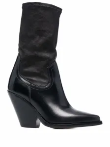 ISABEL MARANT - Leather Heel Ankle Boots #997613