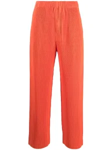 HOMME PLISSE' ISSEY MIYAKE - Pleated Straight Leg Trousers #1438579