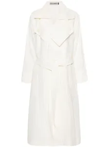 ISSEY MIYAKE - Linen Belted Trench Coat