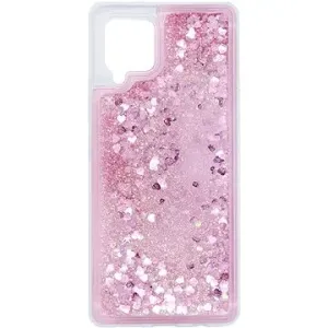 iWill Glitter Liquid Heart Case für Samsung Galaxy A42 5G Pink