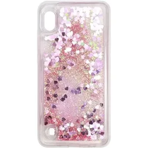 iWill Glitter Liquid Heart Case für Samsung Galaxy A10 Pink