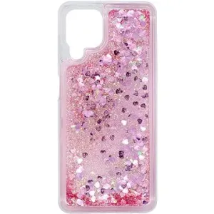 iWill Glitter Liquid Heart Case für Samsung Galaxy A22 Pink
