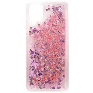 iWill Glitter Liquid Heart Case für Samsung Galaxy M12 Pink