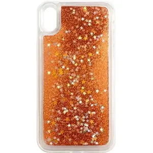 iWill Glitter Liquid Star Case für Apple iPhone XR Rosegold
