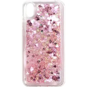 iWill Glitter Liquid Heart Case für HUAWEI Y5 (2019) / Honor 8S Pink