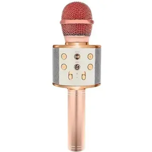 Izoxis 22190 Karaoke Bluetooth Mikrofon hellrosa