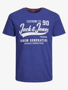 Jack & Jones Logo T-Shirt Blau
