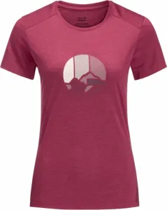 Jack Wolfskin Crosstrail Graphic T W Sangria Red L Outdoor T-Shirt