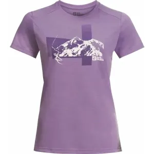 Jack Wolfskin VONNAN S/S GRAPHIC T W Damen T Shirt, violett, größe #1637007