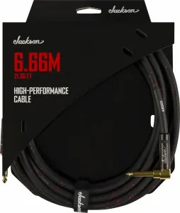 Jackson High Performance Cable Rot-Schwarz 6,66 m Gerade Klinke - Winkelklinke
