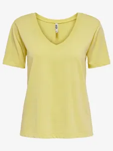 Jacqueline de Yong Farock T-Shirt Gelb #428329