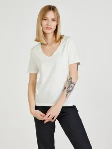 Jacqueline de Yong Farock T-Shirt Weiß