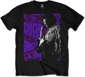Jimi Hendrix T-Shirt Purple Haze Unisex Black 2XL