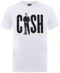 Johnny Cash T-Shirt Standing Cash Herren White XL