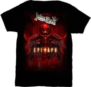 Judas Priest T-Shirt Epitaph Red Horns Herren Black M #52206