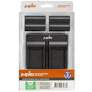 Jupio Set 2x Akkus Jupio NP-W235 - 2300 mAh mit Dual-Ladegerät für Fuji