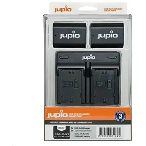 Jupio 2 x NP-FZ100 2040 mAh Akku + Ladegerät für Sony