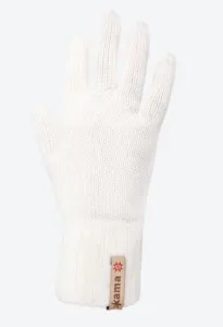 Gestrickte Merino Handschuhe Kama R101 100 white