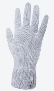 Gestrickte Merino Handschuhe Kama R102 109 light grey