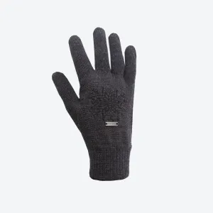Gestrickte Merino Handschuhe Kama R104 111 dark  grey