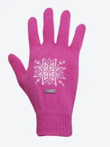 Gestrickte Merino Handschuhe Kama R104 114 pink