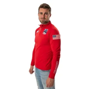 Kappa 6CENTO 687BK US Herren Sweatshirt, rot, größe XL