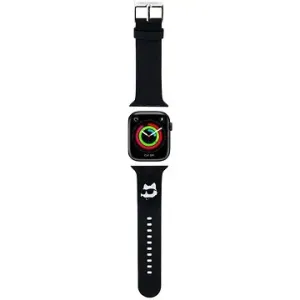 Karl Lagerfeld Choupette Head NFT für Apple Watch 42/44 Schwarz