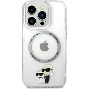 Karl Lagerfeld IML Karl and Choupette NFT MagSafe Back Cover für iPhone 13 Pro Transparent