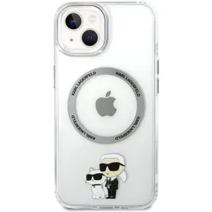 Karl Lagerfeld IML Karl and Choupette NFT MagSafe Back Cover für iPhone 13 Transparent