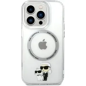 Karl Lagerfeld IML Karl and Choupette NFT MagSafe Back Cover für iPhone 14 Pro Transparent