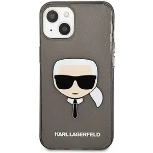 Karl Lagerfeld TPU Full Glitter Karl Head Cover für Apple iPhone 13 mini - Black