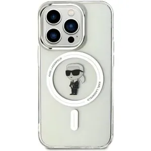 Karl Lagerfeld IML Ikonik MagSafe Back Cover für iPhone 15 Pro transparent