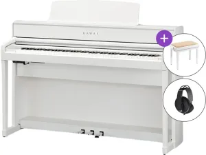 Kawai CA701 W SET Premium Satin White Digital Piano