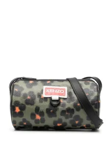 KENZO - Tube Leopard Print Crossbody Bag