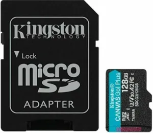 Kingston 128GB microSDHC Canvas Go! Plus UHS-I V30 + SD Adapter SDCG3/128GB